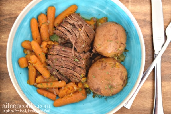 Make Sunday dinner in less time with this recipe for instant pot pot roast. 