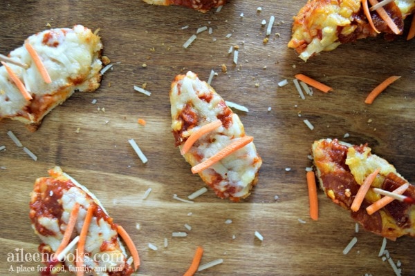 Gameday Pizza Bites - Fun football shaped appetizers for the big game!