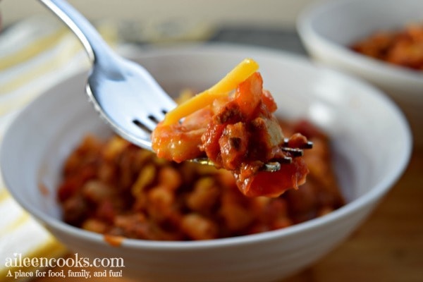 This Instant Pot Goulash was a huge hit with my family! It cooks in just 5 minutes in the instant pot and it is SO GOOD. It's like hamburger helper - but better!