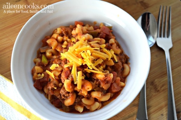 This Instant Pot Goulash was a huge hit with my family! It cooks in just 5 minutes in the instant pot and it is SO GOOD. It's like hamburger helper - but better!