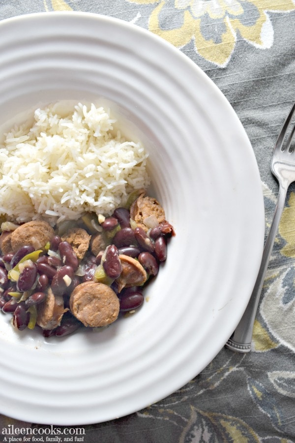 Make this classic dish of red beans and rice in your instant pot electric pressure cooker!
