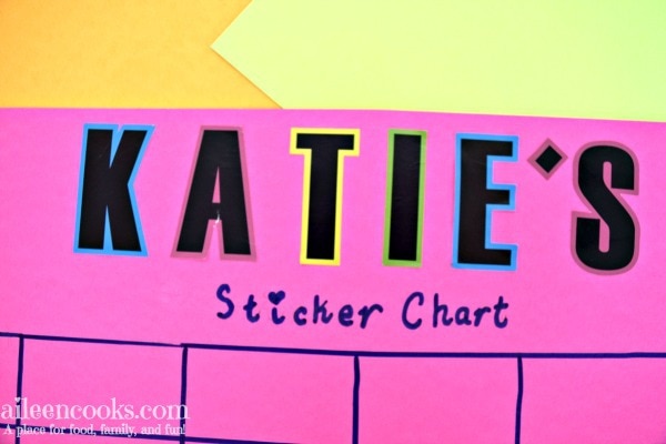 Parenting your child with positive reinforcement using sticker charts.