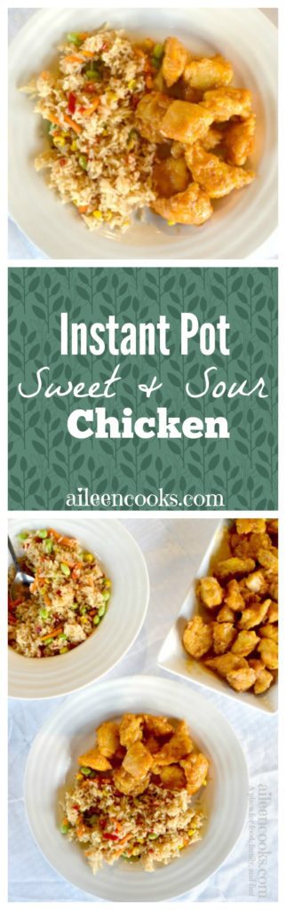 Enjoy Chinese food at home with this delicious recipe for instant pot sweet and sour chicken. I love that it cooks in just 3 minutes!