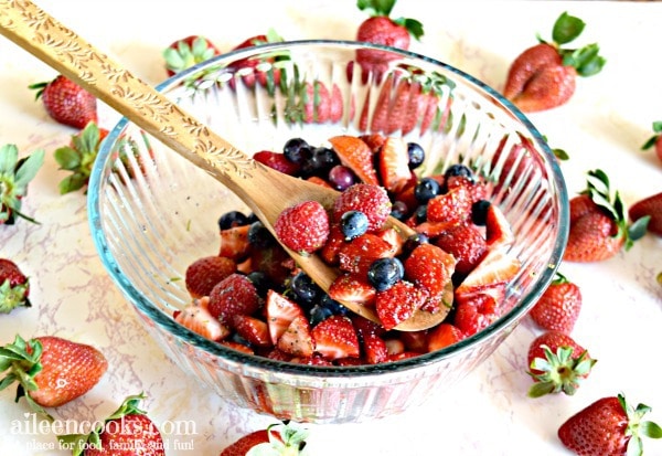 Triple Berry Fruit Salad with Poppy Seed Dressing