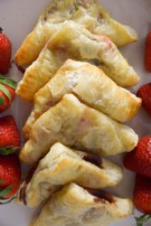 Stacked Strawberry Nutella Turnovers
