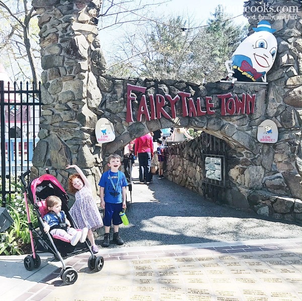 The enterance to Fairytale Town in Sacramento, CA