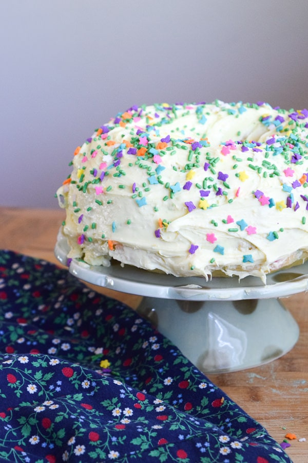 Funfetti cake mix made in the instant pot.