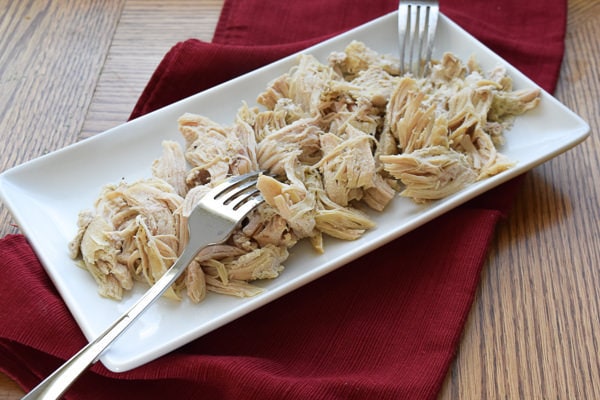 shredded chicken breast made in the instant pot.