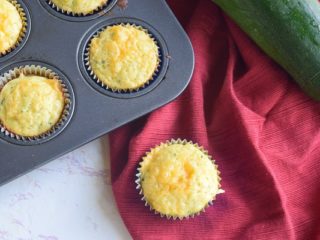 Cheesy Cornbread Zucchini Muffins