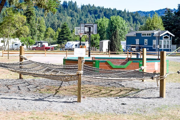 Playground at Casini Ranch Resort at the Russian River. 