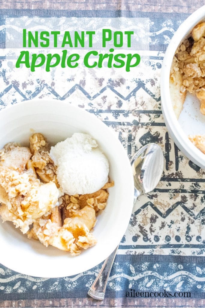 Want to make a delicious apple dessert with all of the fresh apples you have on hand? Try this easy and delicious recipe for instant pot apple crisp!