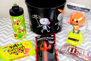 A BOO Basket ready to be filled for a tween boy.