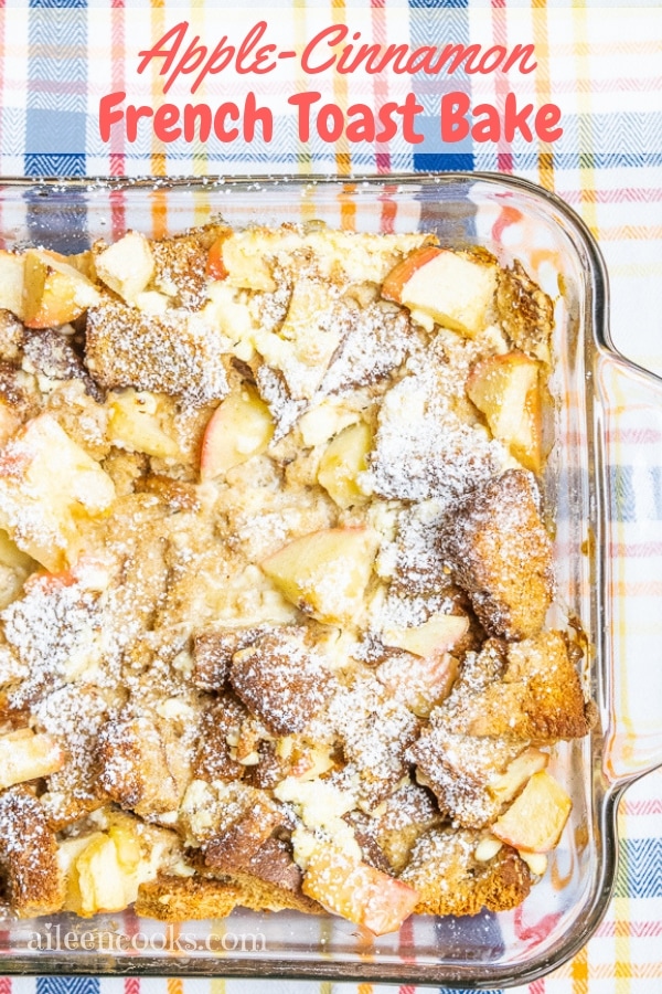 Get your kids in the kitchen with this wholesome recipe for an apple-cinnamon french toast bake. 