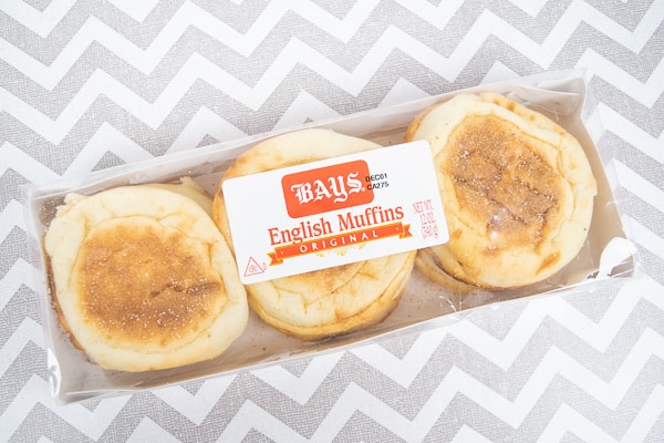 A box of Bays English Muffins.