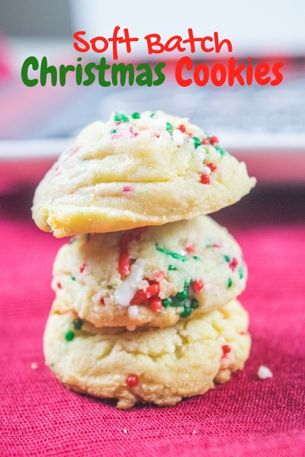 You don't want to miss these soft baked sprinkle pudding cookies. They are perfectly sweet vanilla cookies loaded with two different kinds of Christmas sprinkles.
