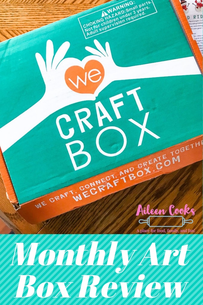 We Craft Box on a wooden table.