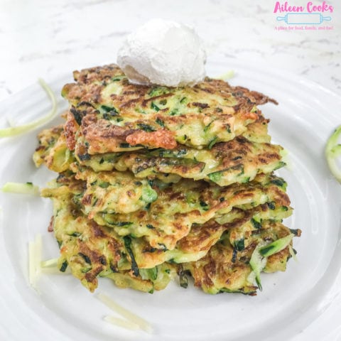 Zucchini Fritters - Aileen Cooks
