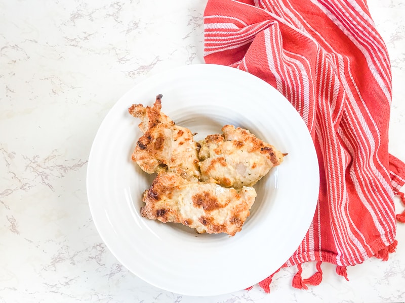 bread crumb chicken thighs in oven