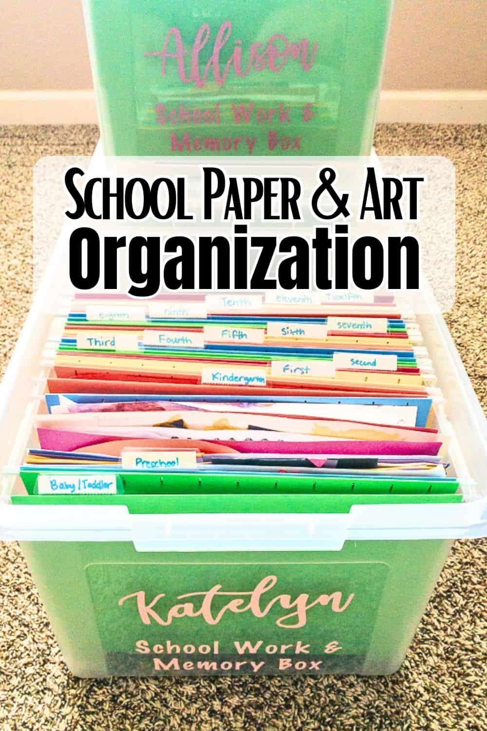 How to organize memorabilia & kids' artwork! ❤️ Memory Box Ideas