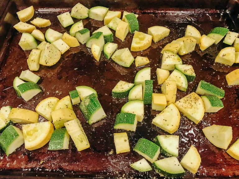 roasted zucchini and squash