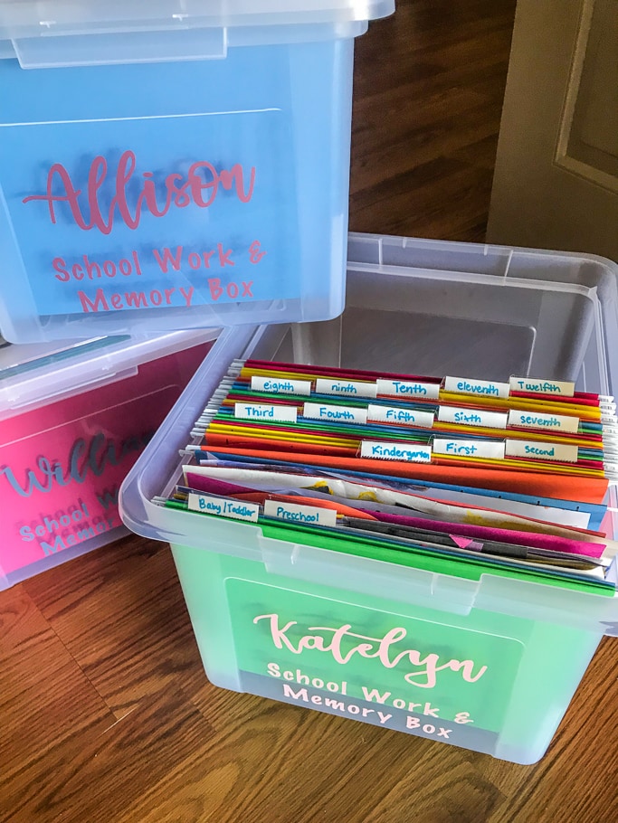 DIY School Memory Boxes
