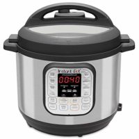 Instant Pot Duo 80 7-in-1 Electric Pressure Cooker, Slow Cooker, Rice Cooker, Steamer, Saute, Yogurt Maker, and Warmer, 8-QT, Stainless Steel/Black