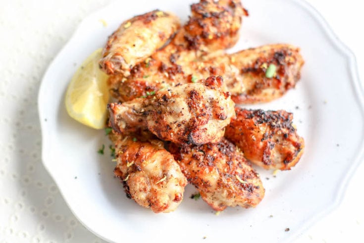 Air Fryer Lemon Pepper Chicken Wings Recipe - Aileen Cooks