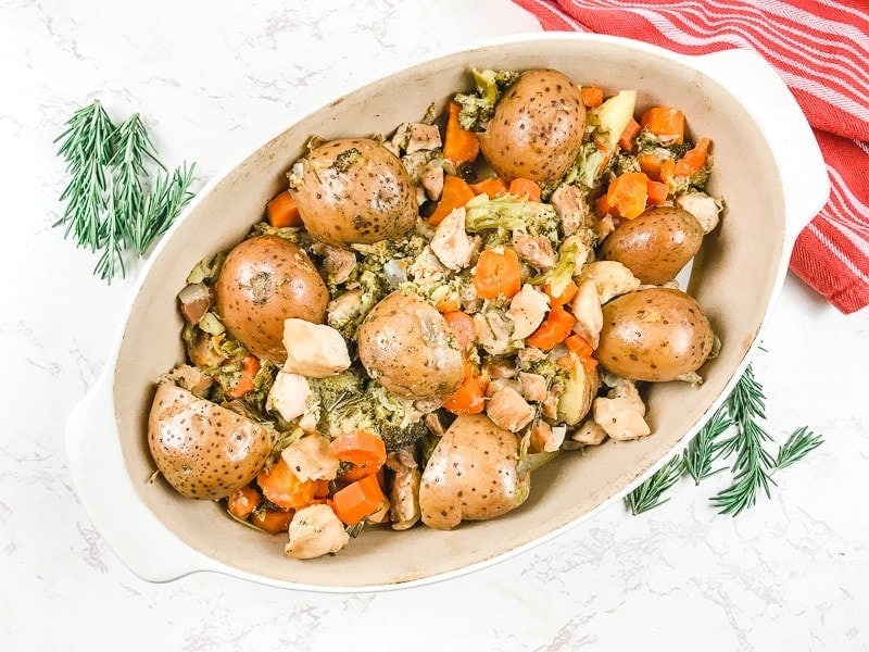 Herb Roasted Instant Pot Chicken and Vegetables