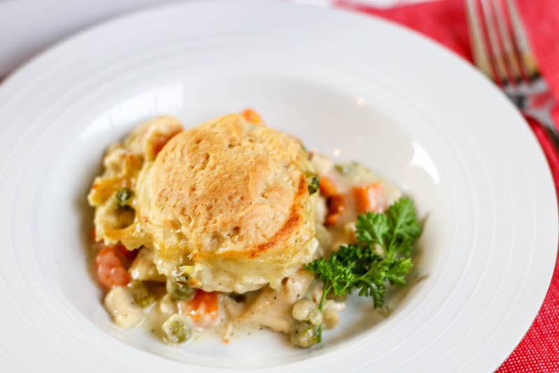 The Best Instant Pot Chicken Pot Pie with Homemade Biscuit Topping