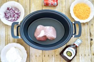 Pork roast inside crockpot