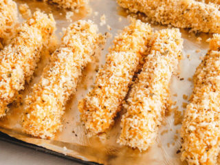 Homemade Air Fryer Mozzarella Sticks - Aileen Cooks