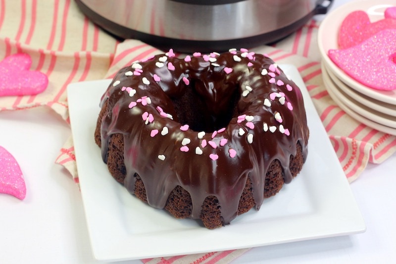 Heart-Shaped Instant Pot Chocolate Cake - Aileen Cooks