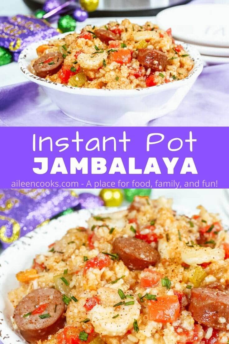 Best Instant Pot Jambalaya with Chicken, Sausage, and Shrimp - Aileen Cooks