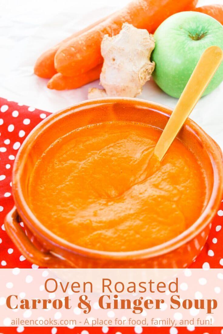 Vegan Roasted Carrot Soup - Aileen Cooks