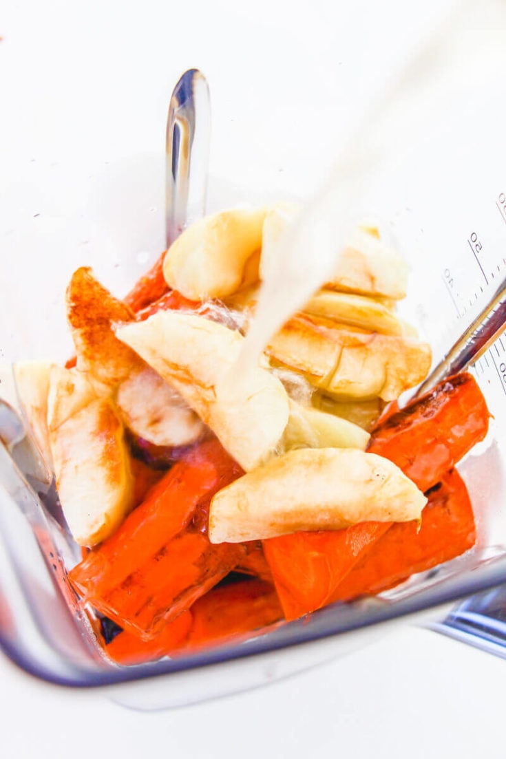 Vegan Roasted Carrot Soup - Aileen Cooks