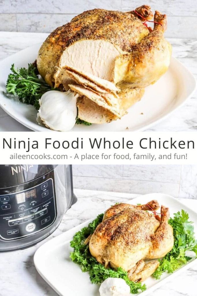 Ninja Foodi Whole Chicken ~ 4 Cooking Techniques - The Salted Pepper