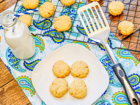 3 Ingredient Shortbread Cookies - Aileen Cooks