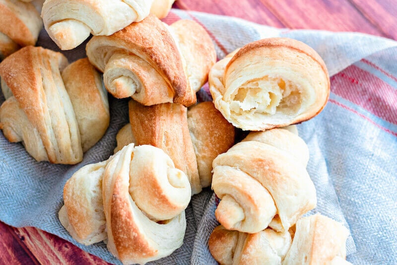 Butter and Flaky Homemade Crescent Rolls - Aileen Cooks