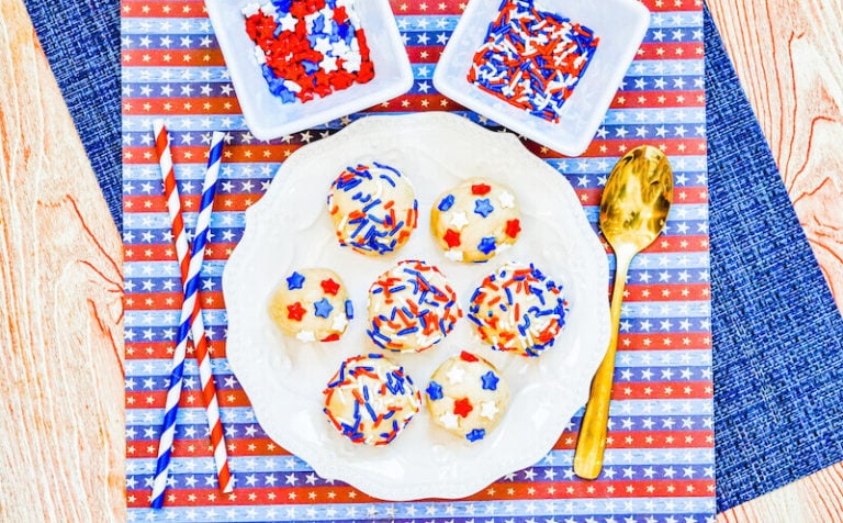 Patriotic Edible Cookie Dough