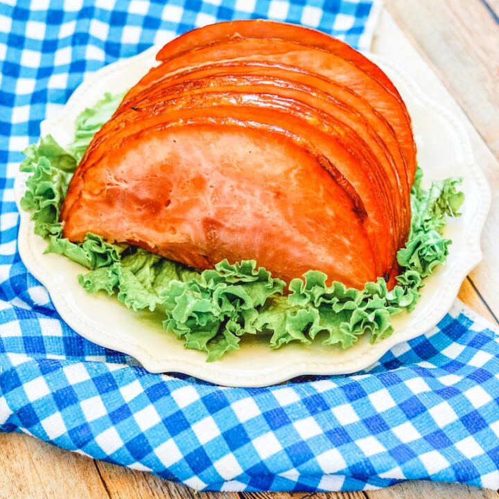 Plated Air Fryer Ham