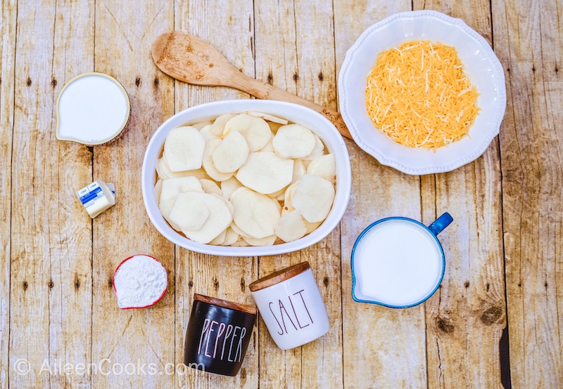 How to Make Scalloped Potatoes Ingredients