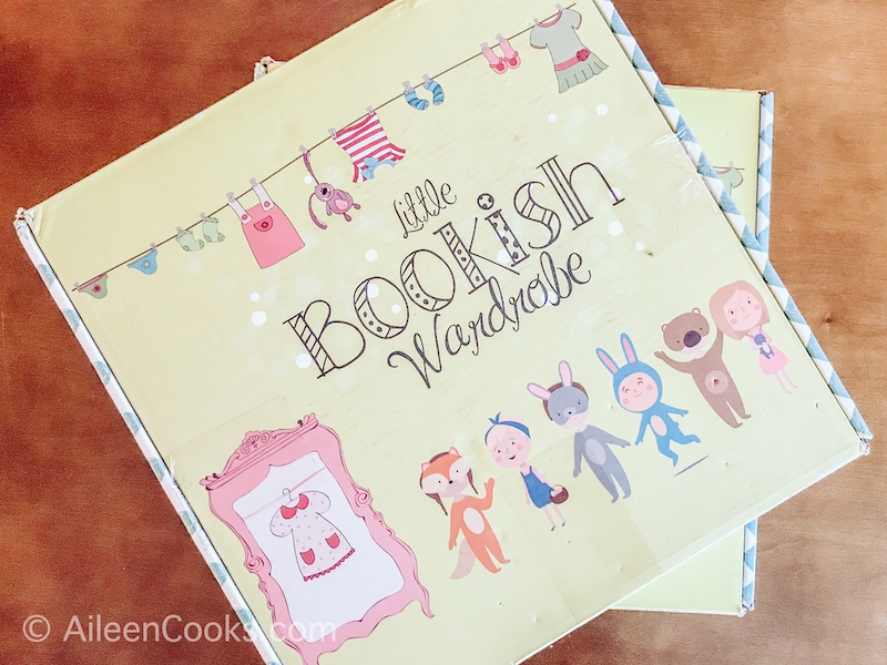 The cover of the Little Bookish Wardrobe box.