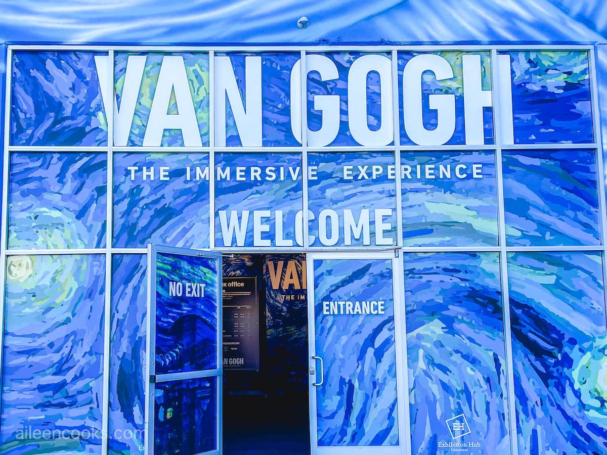 The front door of the Beyond Van Gogh exhibit.