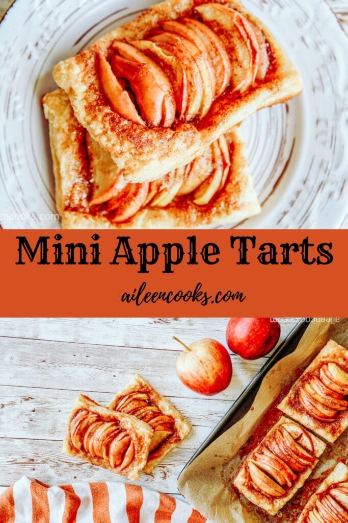 Enjoy the fresh flavor of apples in these amazingly delicious Mini Apple Tarts. They’re flaky all thanks to their puff pastry base, and they contain just the right amount of cinnamon.