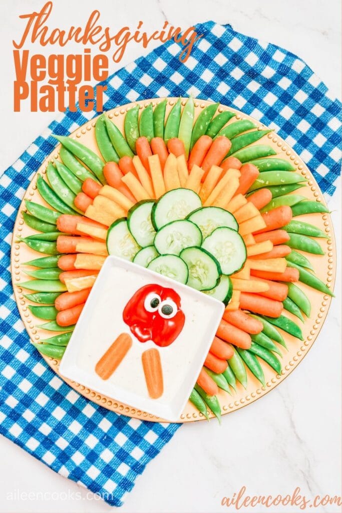 Gobble, gobble! This Turkey Veggie Tray is absolutely adorable! The assortment of vegetables gives the tray bursts of beautiful color – safe to say that it’s perfect for any Thanksgiving tablescape!