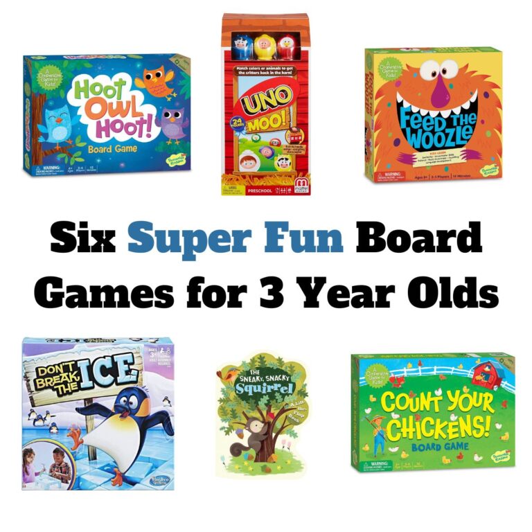 6 Super Fun Board Games for 3 Year Olds