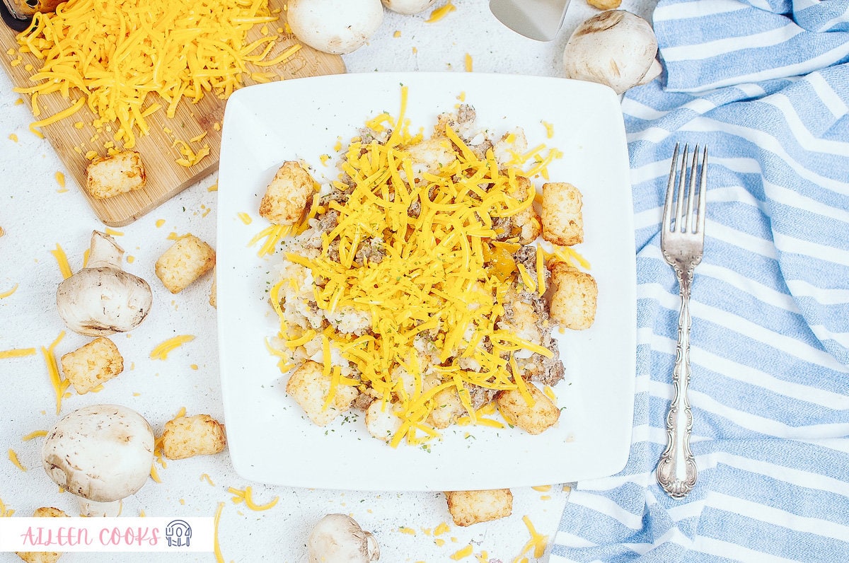 Air Fryer Tater Tot Breakfast Casserole Recipe