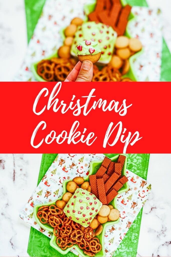When it comes to the holiday season, you can never say no to a delicious Christmas cookie dip. Made with cake mix, whipped topping, and cream cheese, this smooth dip is the best cookie companion out there!