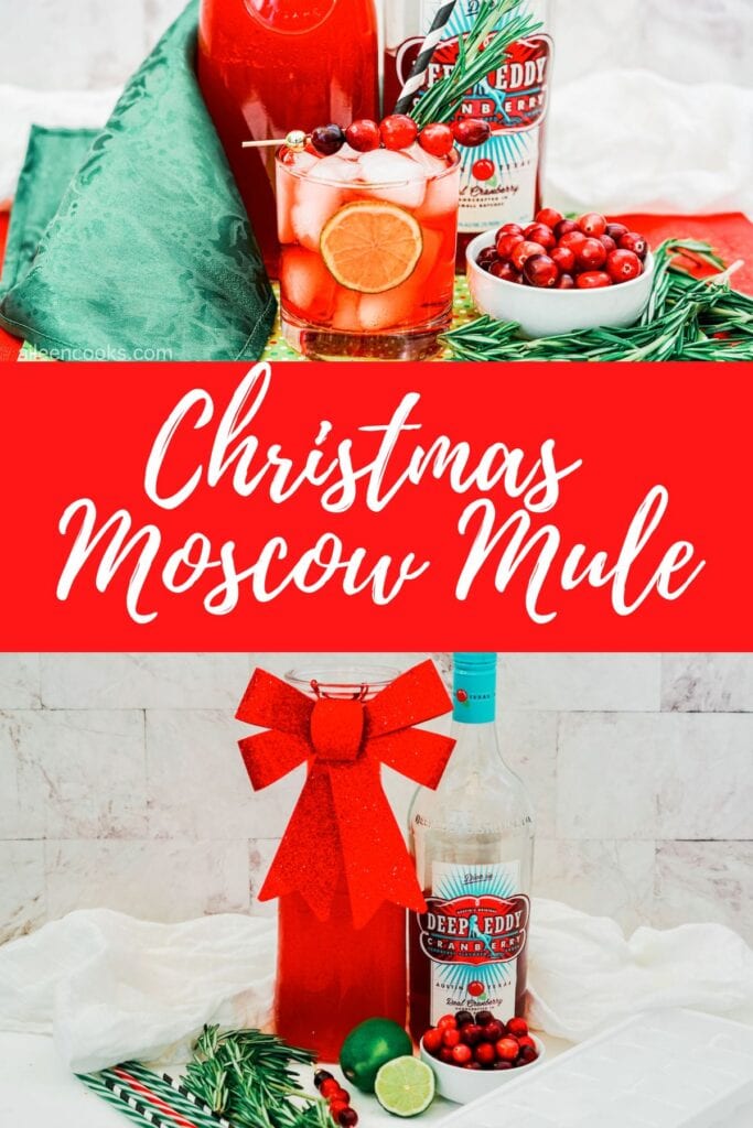 The holiday season is all about great food and amazing drinks! Be sure to add this delicious Christmas Moscow Mule to your holiday cocktail repertoire and blow your guests away with its amazing flavor!