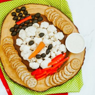 Snowman Veggie Board — Gathered Living